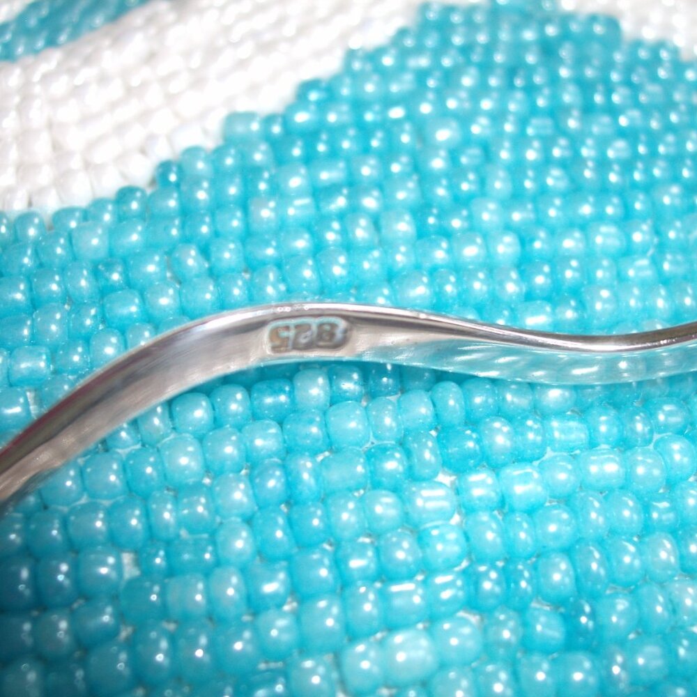 STERLING SILVER WAVY CUFF NECKLACE BRAND NEW 925 STERLING - Picture 4 of 9